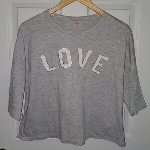 Betsey Johnson Performance Gray Crop Top
